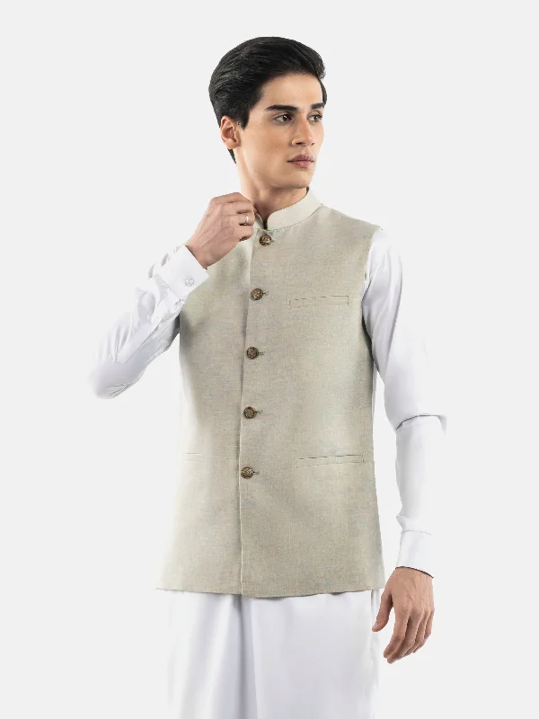 Blue & Beige Tone Light Weight Waistcoat