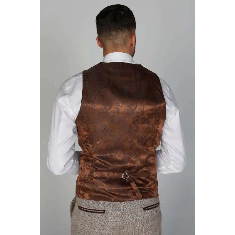 holland-mens-beige-check-waistcoat