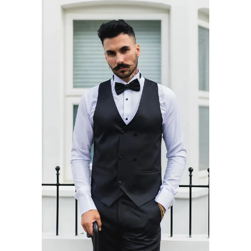 mens-black-satin-double-breasted-waistcoat