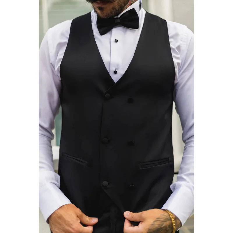 mens-black-satin-double-breasted-waistcoat