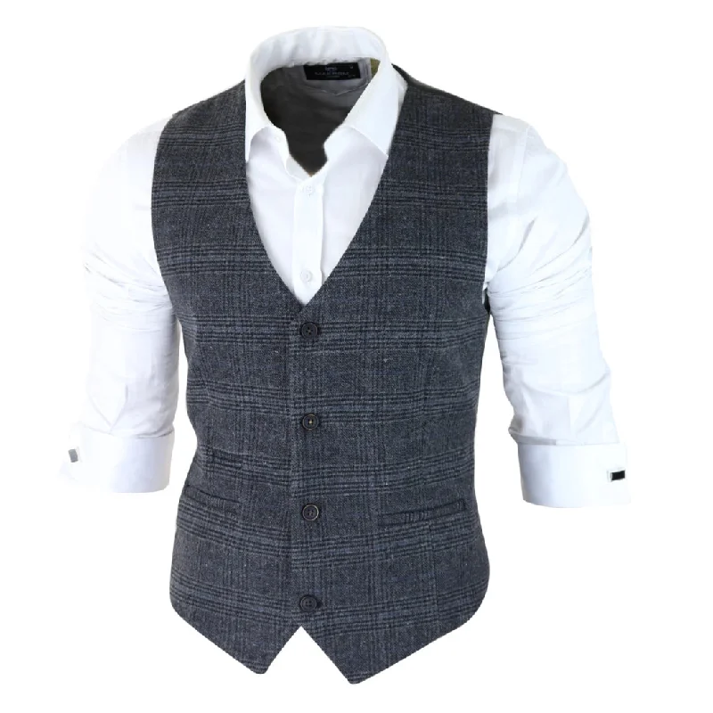 mens-classic-waistcoat-prince-of-wales-check-dark-grey-slim-fit-vintage-wedding