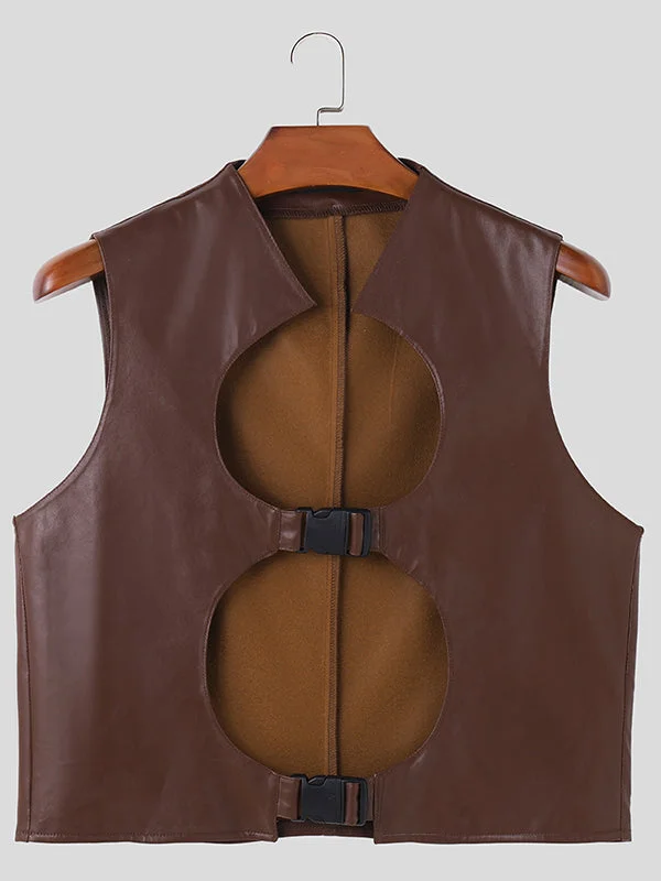 mens-cutout-buckle-design-faux-leather-waistcoat-skuk32365