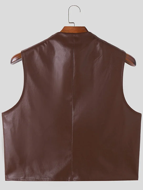 mens-cutout-buckle-design-faux-leather-waistcoat-skuk32365