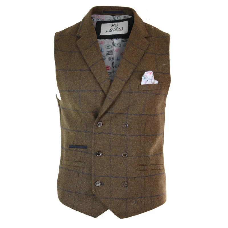 mens-double-breasted-herringbone-tweed-vintage-check-waistcoat