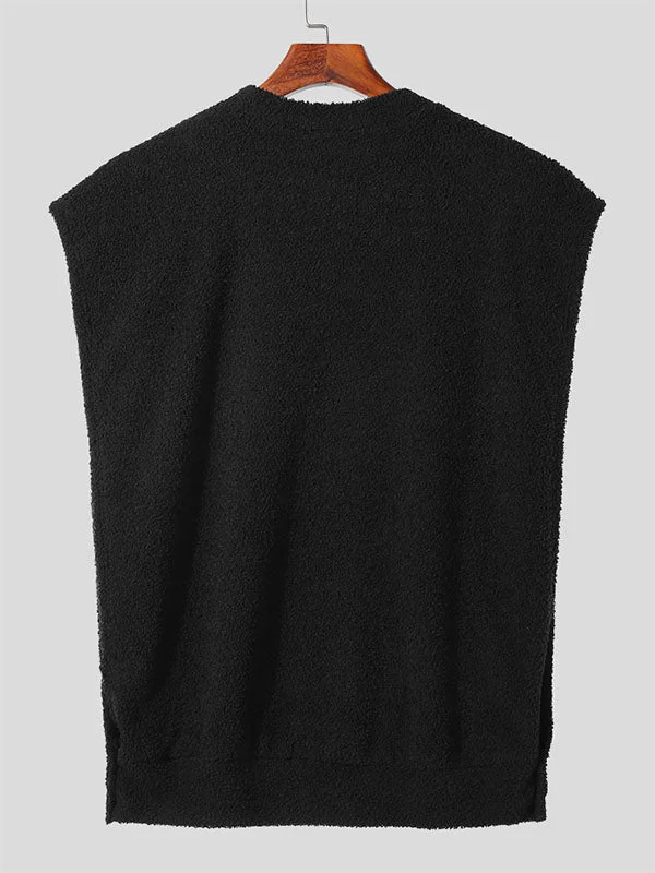 mens-solid-button-design-fleece-sleeveless-waistcoat-skuk29992