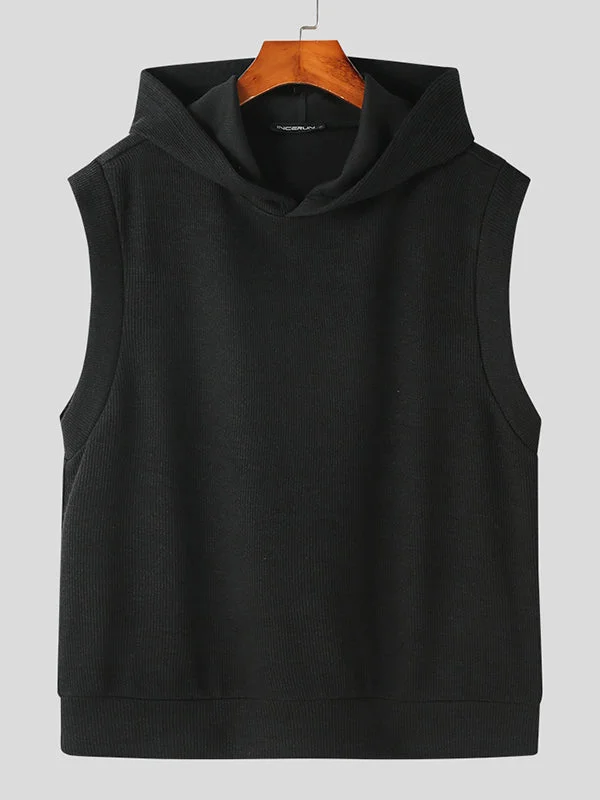 mens-solid-knit-sleeveless-hooded-waistcoat-skuk27713