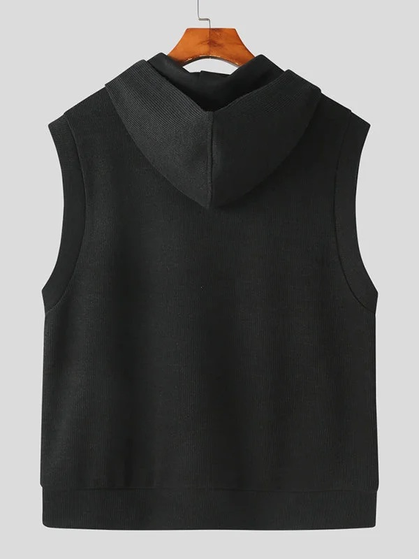 mens-solid-knit-sleeveless-hooded-waistcoat-skuk27713