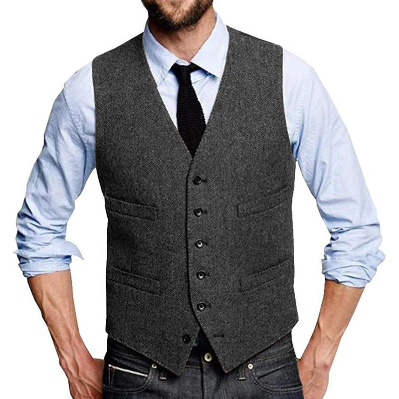 mens-vintage-herringbone-single-breasted-suit-vest-99735900m