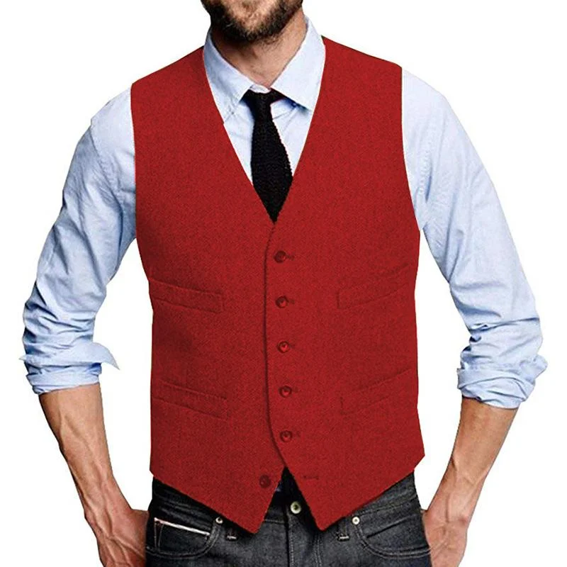 mens-vintage-herringbone-single-breasted-suit-vest-99735900m