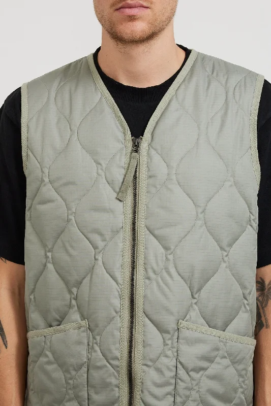 military-zip-v-neck-down-vest-dark-sage-green