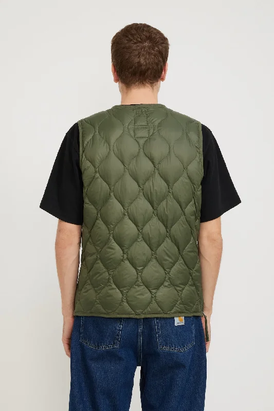 military-zip-v-neck-soft-shell-down-vest-olive