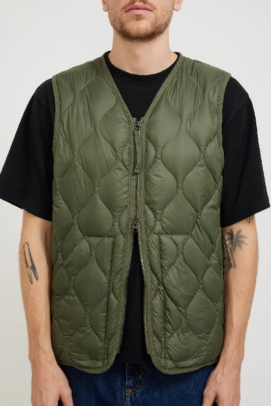 military-zip-v-neck-soft-shell-down-vest-olive