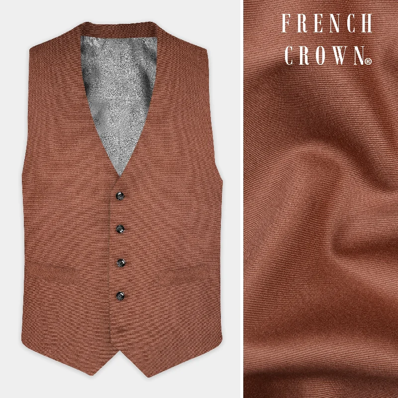 Palliser Brown Wool Rich Waistcoat