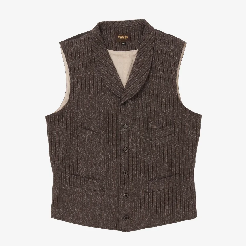 1900s Striped Chambray Waistcoat