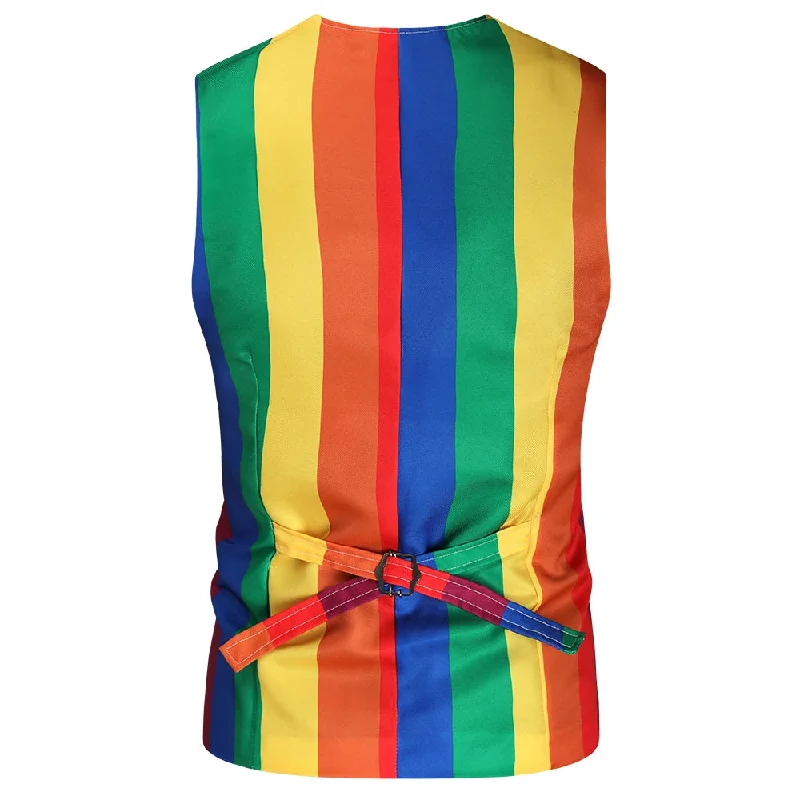 rainbow-striped-deep-v-neck-vest-with-buckle