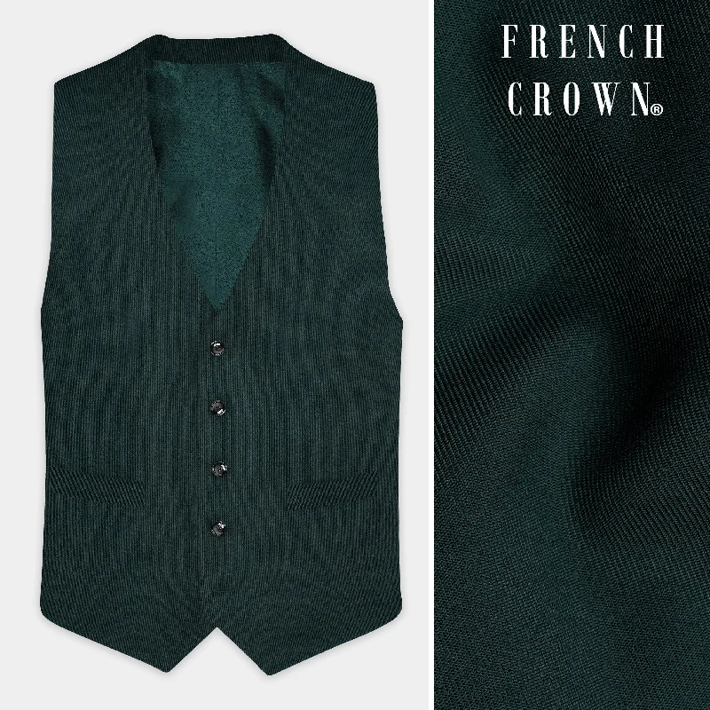 Timber Green Wool Rich Waistcoat