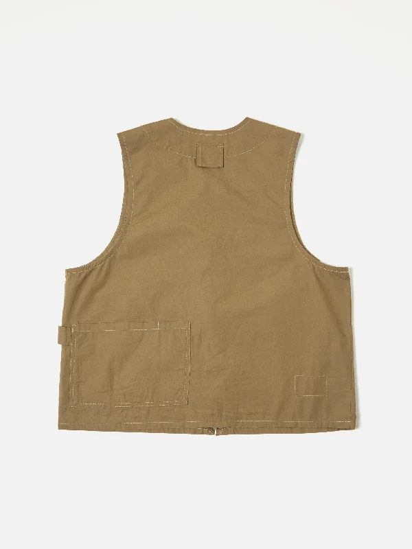 universal-works-painters-gilet-in-khaki-broad-cloth