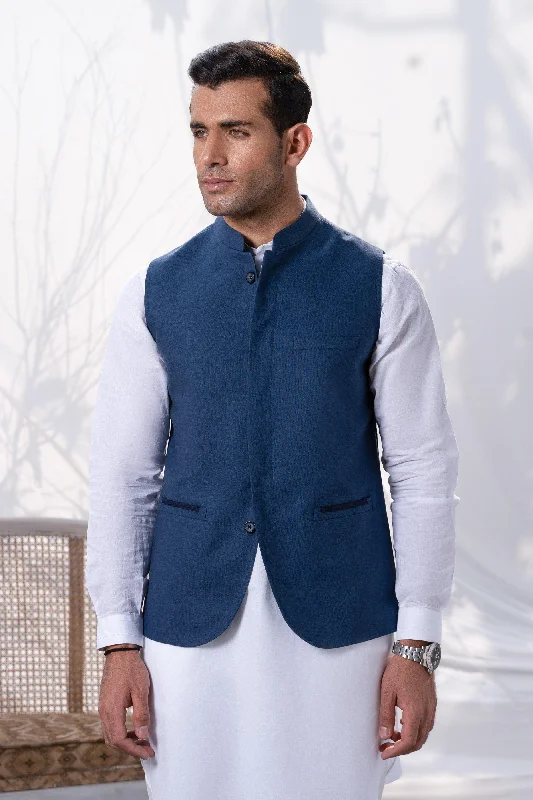 WAISTCOAT INDIGO BLUE