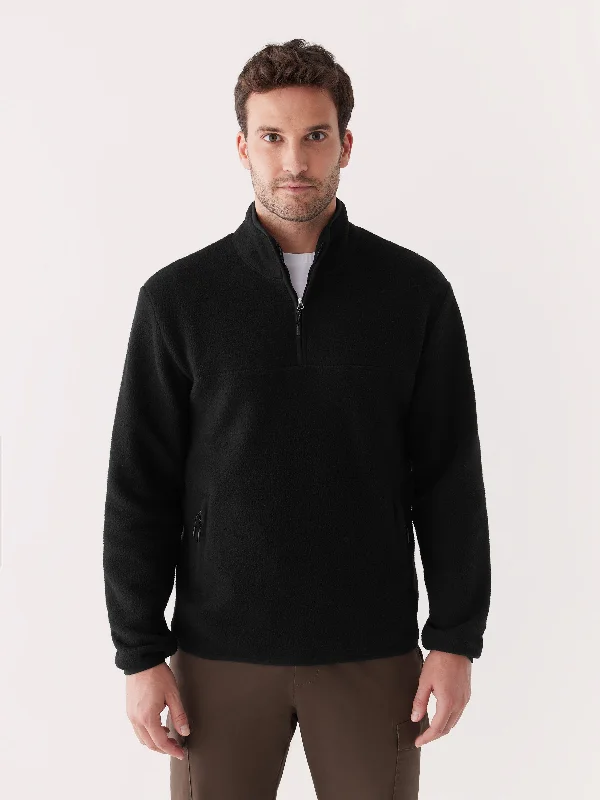 The Axis Polar Fleece Pullover in Black