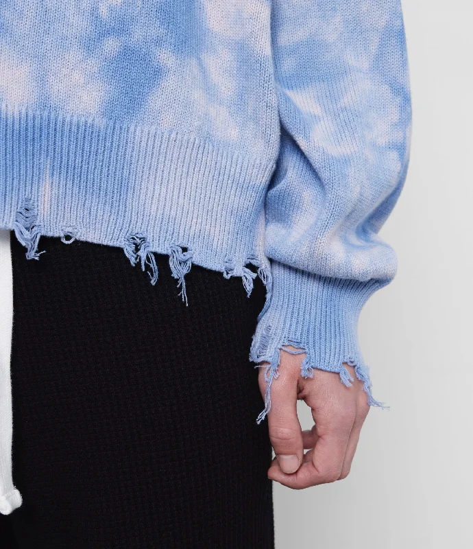 distressed-cotton-knit-sweater-blue