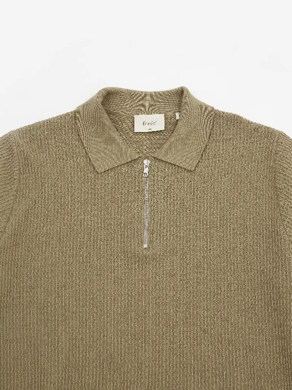 foret-moment-half-zip-knit-dusty-olive