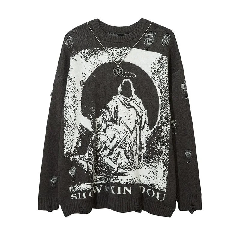 grim-reaper-ripped-knit-sweater