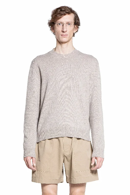 BOTTEGA VENETA MAN BEIGE KNITWEAR