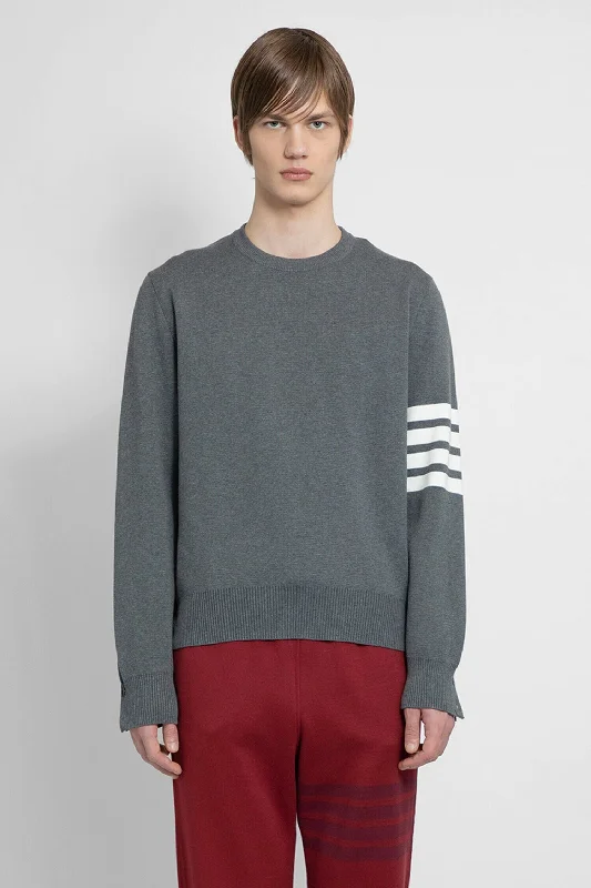 THOM BROWNE MAN GREY KNITWEAR