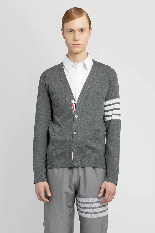 THOM BROWNE MAN GREY KNITWEAR