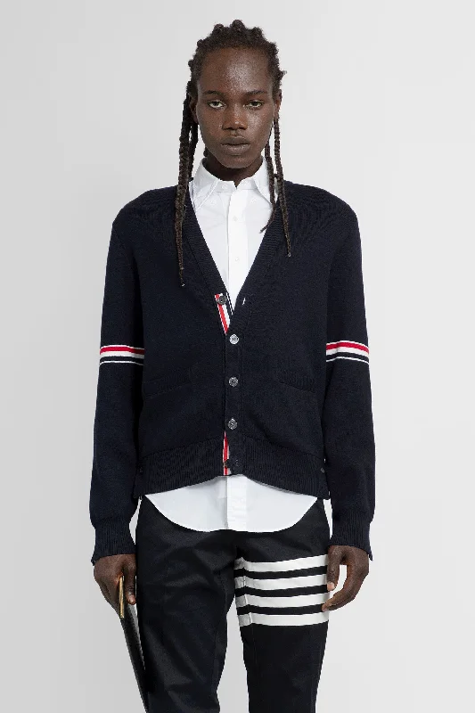 THOM BROWNE MAN BLUE KNITWEAR