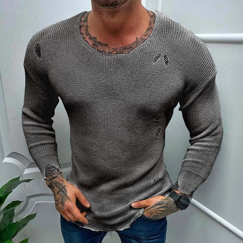 mens-casual-round-neck-thin-long-sleeve-ripped-knitted-sweater-82922545m