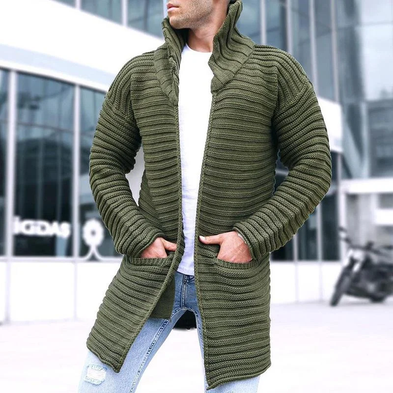 mens-solid-stand-collar-mid-length-knit-cardigan-90370724z