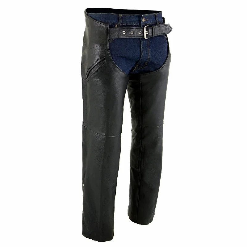 milwaukee-leather-ml1103-mens-black-slash-pocket-chap-with-thermal-liner