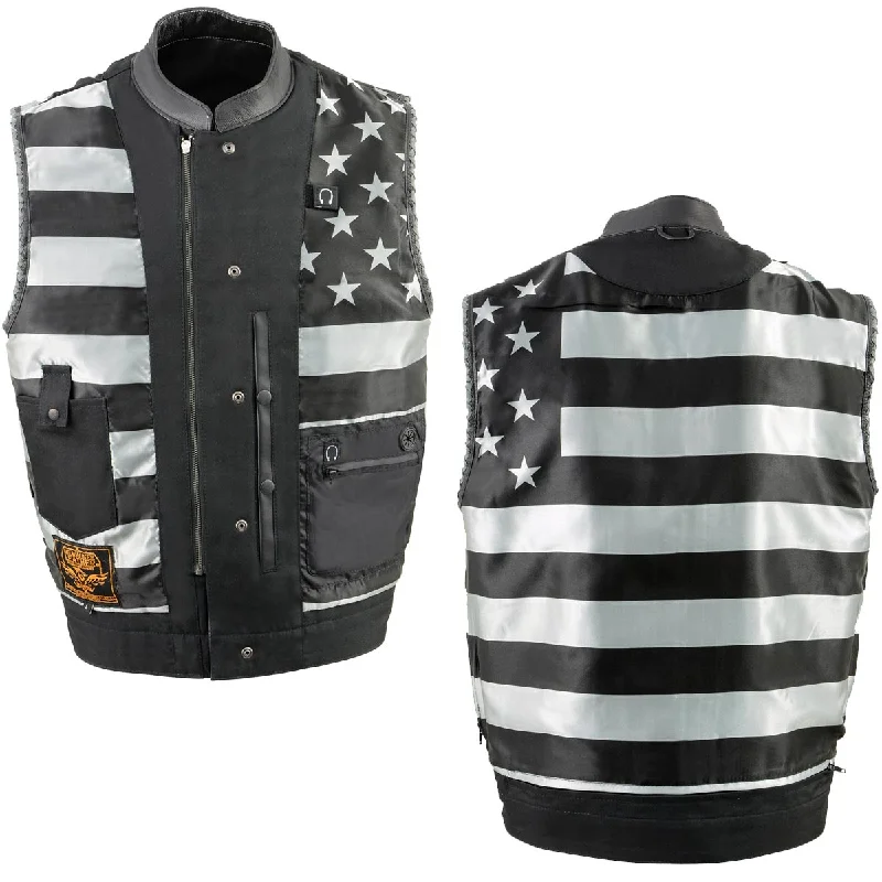 milwaukee-leather-mlm3506-men-s-old-glory-black-leather-with-grey-stitching-vest-and-laced-arm-holes