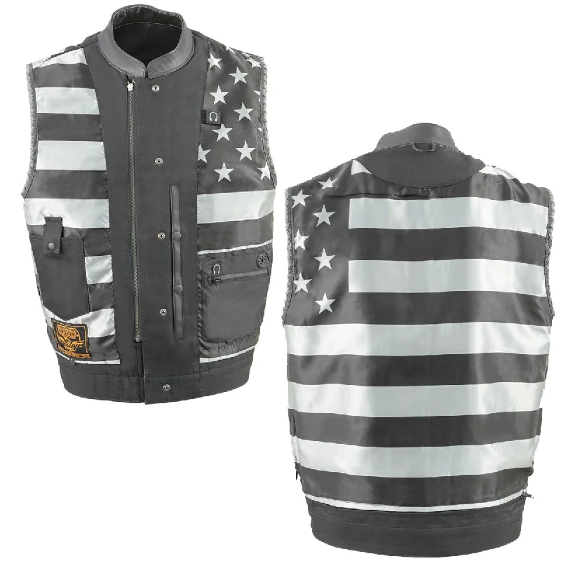 milwaukee-leather-mlm3506-men-s-old-glory-black-leather-with-grey-stitching-vest-and-laced-arm-holes