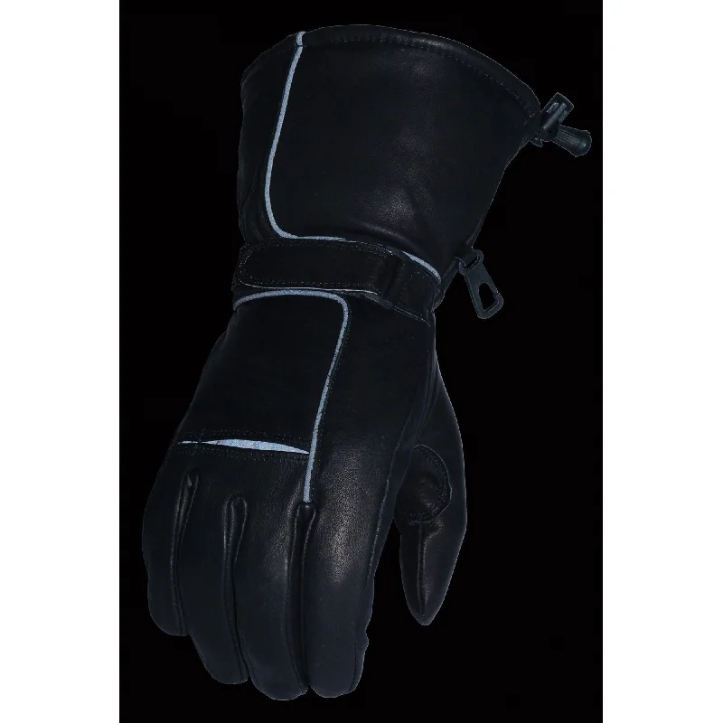 milwaukee-leather-sh873-mens-waterproof-gel-palm-gauntlet-gloves-with-reflective-piping