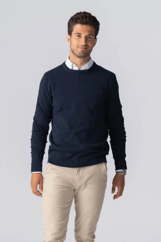 Pullover Rundhals - Navy