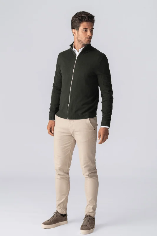 pullover-zip-cardigan-army