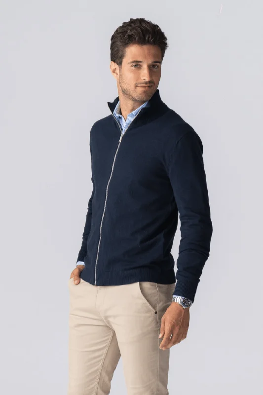 pullover-zip-cardigan-navy