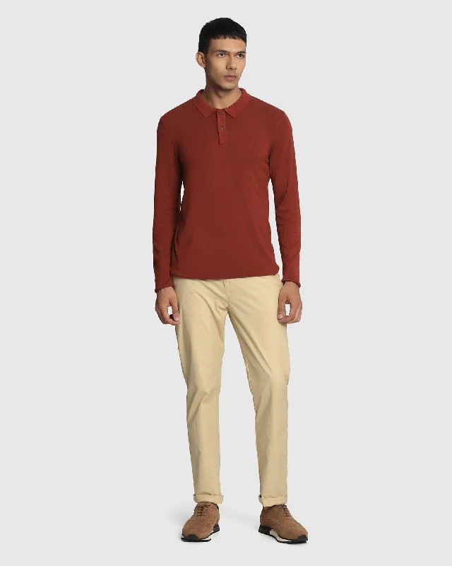 solid-polo-neck-sweater-in-rust-beet