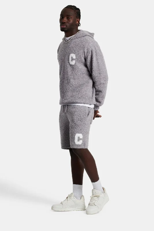 textured-knitted-hooded-short-tracksuit-grey