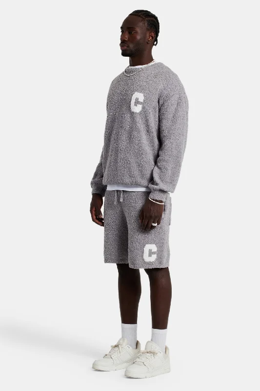 textured-knitted-short-grey