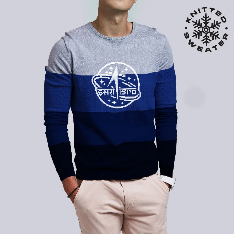 The Classic ISRO Blue Sweater (Knitted)