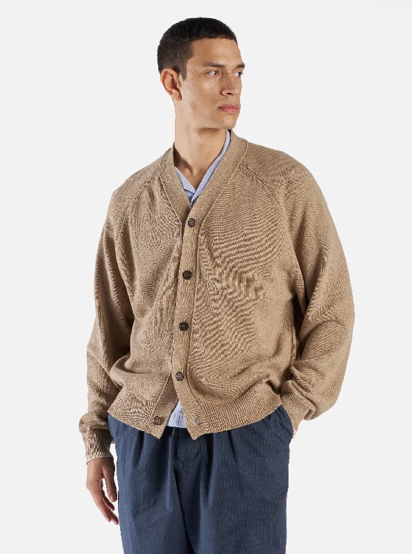 Universal Works David Cardigan in Summer Oak Eco Cotton