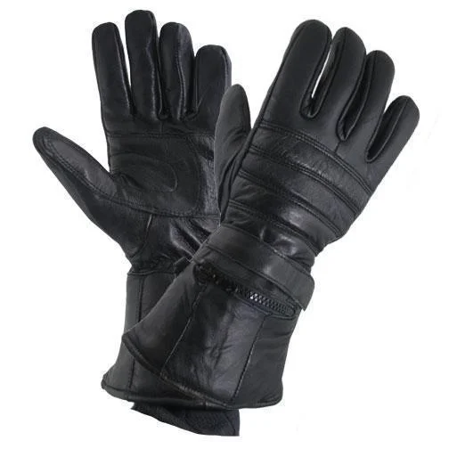 xelement-xg1227-gauntlet-mens-black-leather-gloves-with-rain-cover-and-long-cuff