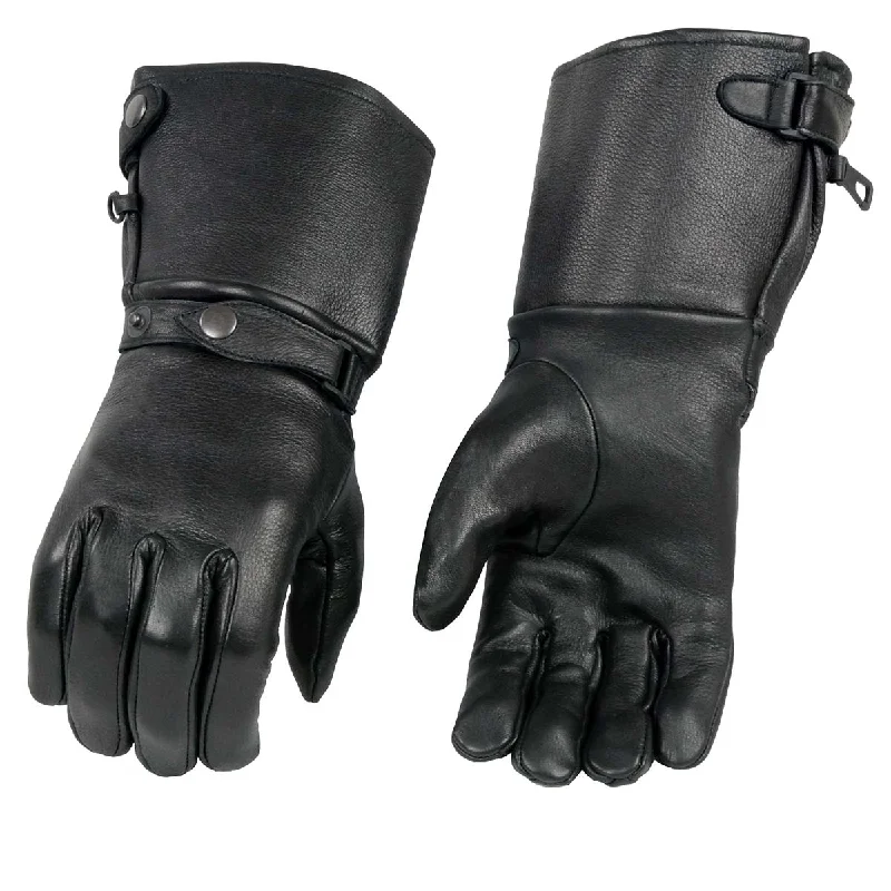 xelement-xg37502d-mens-black-usa-deerskin-leather-gauntlet-gloves