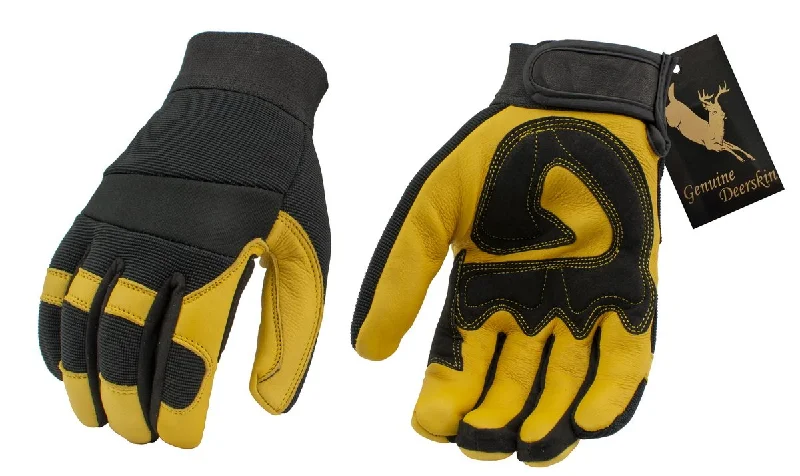 xelement-xg37548-mens-yellow-and-black-full-grain-deerskin-gloves