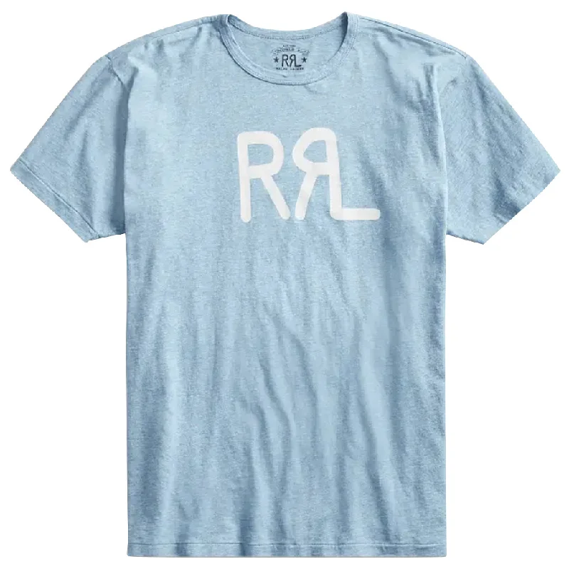 Double RL『LOGO JERSEY T-SHIRT』(HEATHER BLUE)