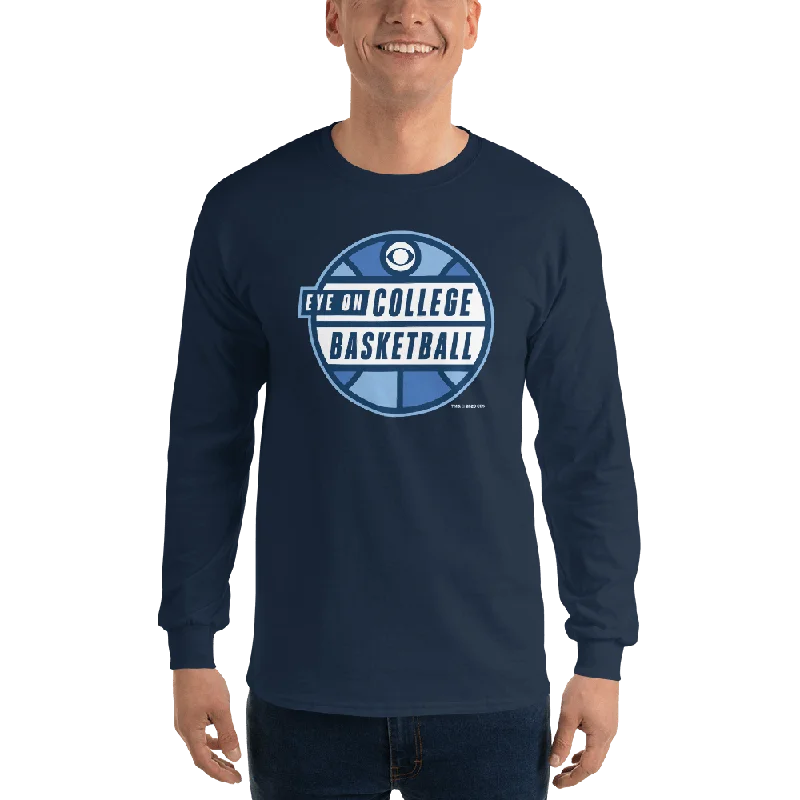 eye-on-college-basketball-eye-on-college-basketball-podcast-logo-adult-long-sleeve-t-shirt