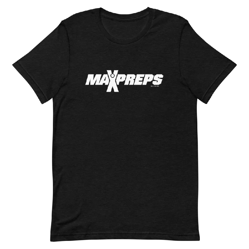 MaxPreps Logo White Adult Short Sleeve T-Shirt